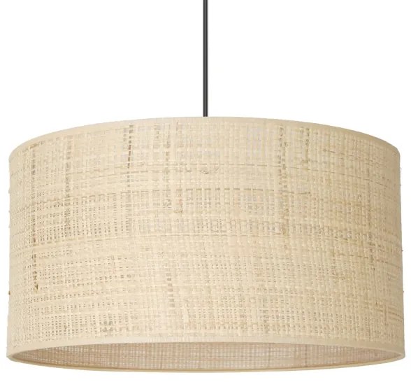 Lampadario a sospensione con filo RATTAN 1xE27/60W/230V diametro 40 cm rattan