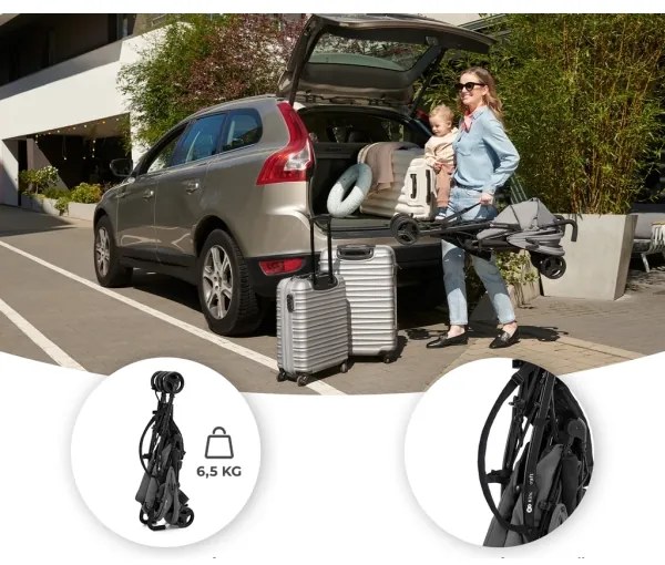 KINDERKRAFT - Passeggino TIK Stone grigio