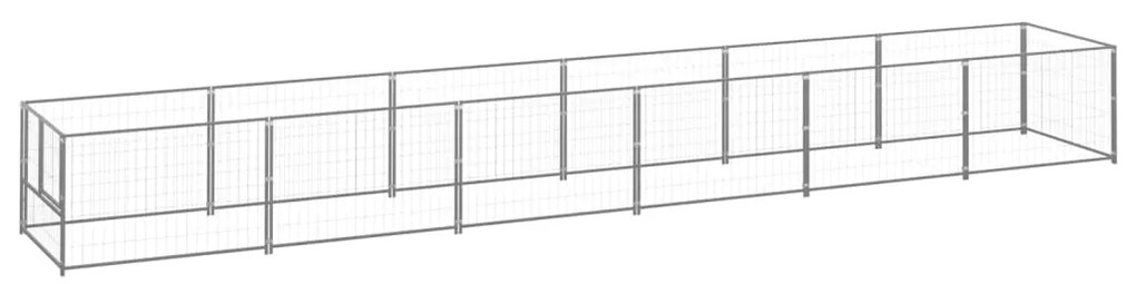 Gabbia Per Cani Argento 6 M² İn Acciaio /