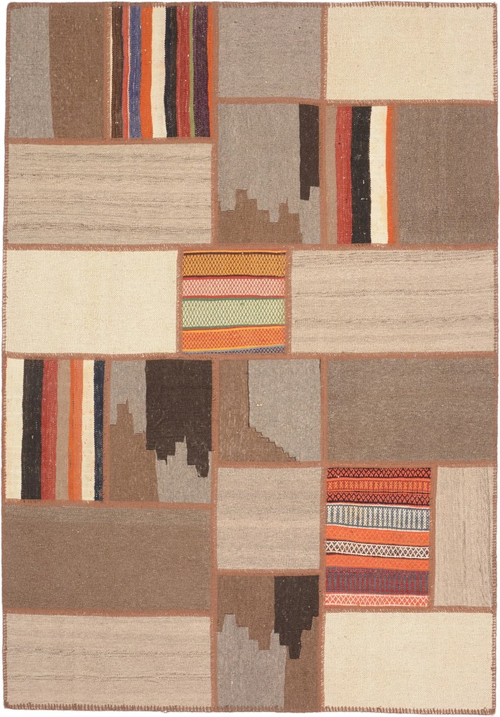 Patchwork Tappeto persiano 200x140 (Iran) Annodato A Mano