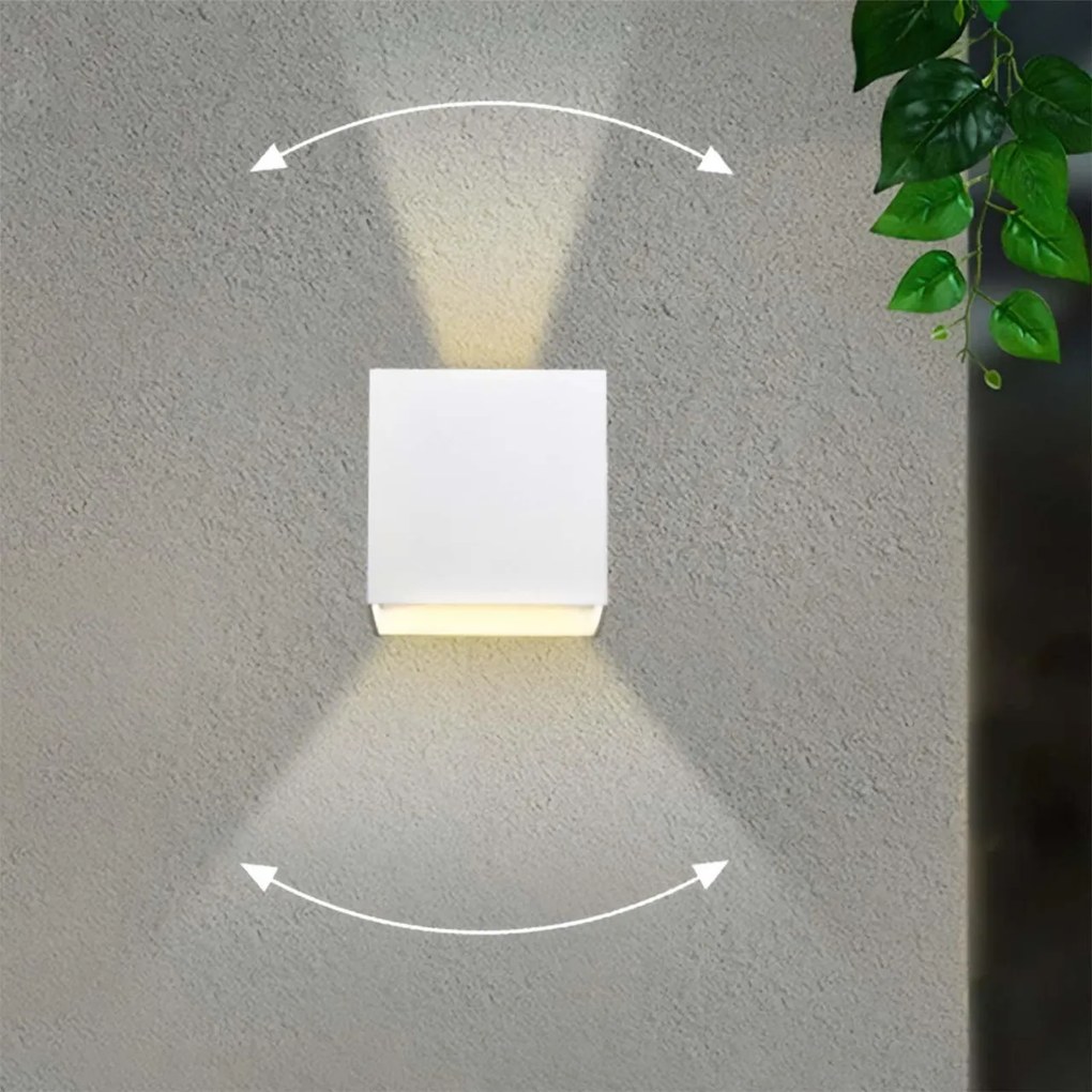 Applique LED Cubo 12W Bidirezionale IP65 CCT OSRAM Chip LED