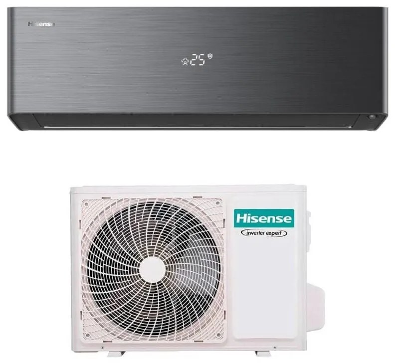 Condizionatore Hisense Inverter energy pro x black 12000 Btu R-32 Wi-Fi Integrato
