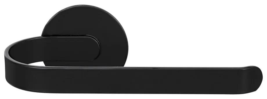 Porta carta igienica in metallo nero opaco autoportante Bivio - Wenko