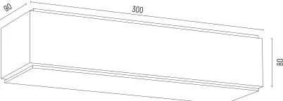 Argon 8366 - Lampada da parete CARLSON 1xE27/15W/230V 30 cm nero