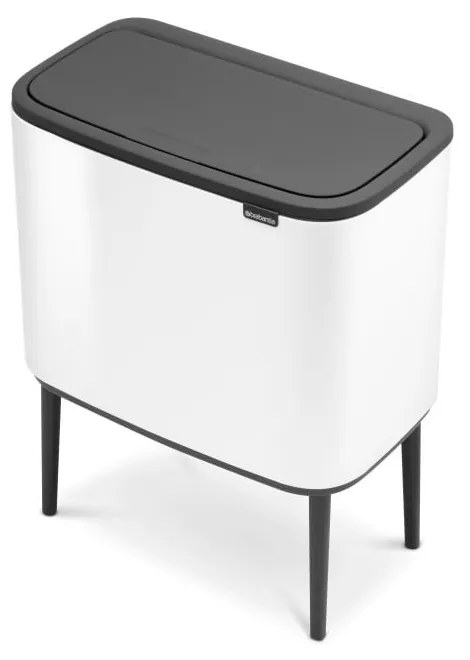 Cestino per la spazzatura in acciaio bianco per raccolta differenziata/touch 34 l Bo Touch Bin – Brabantia