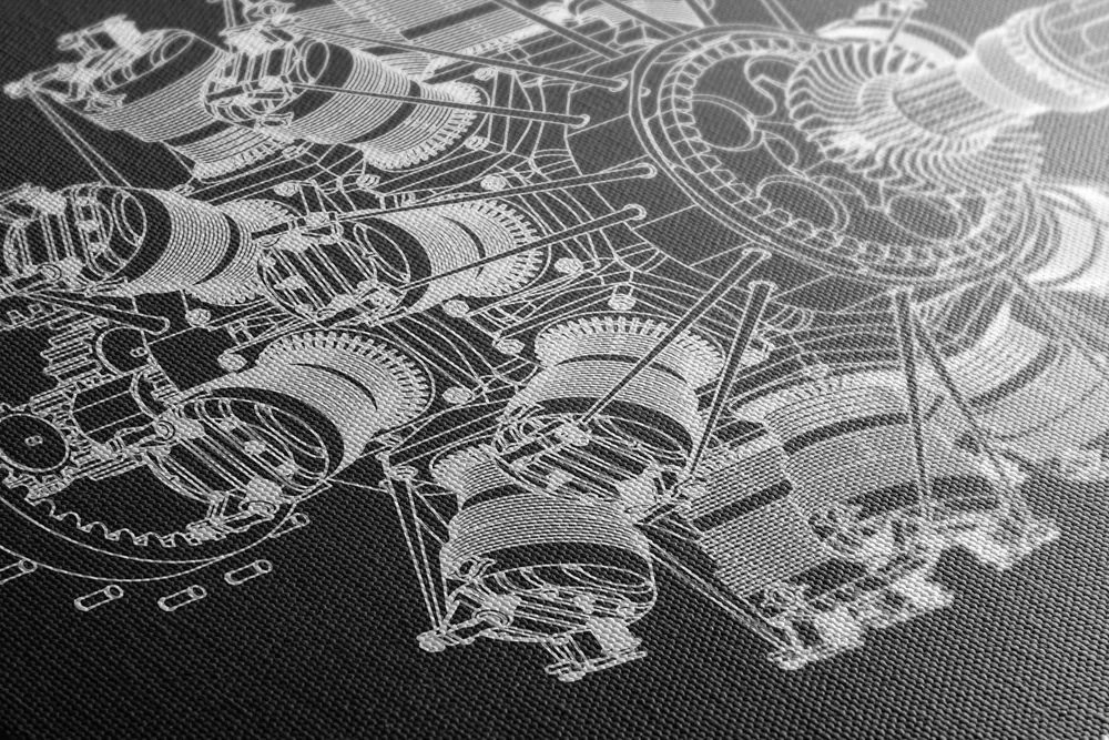 Stampa su tela – Motore stellare