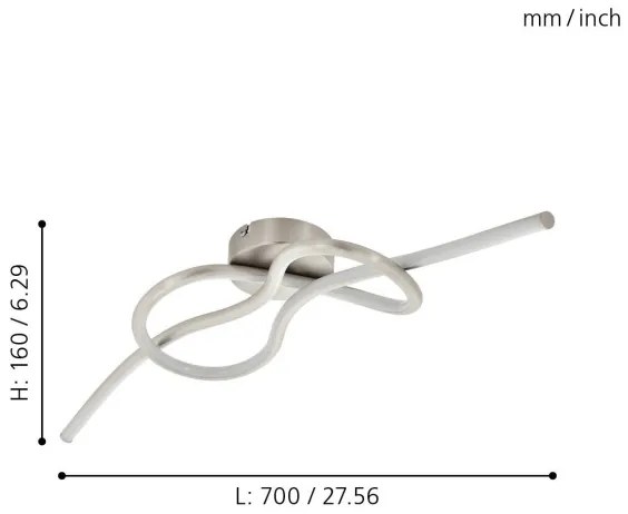 Eglo 97937 - Lampadario LED fisso NOVAFELTRIA LED/13W/230V