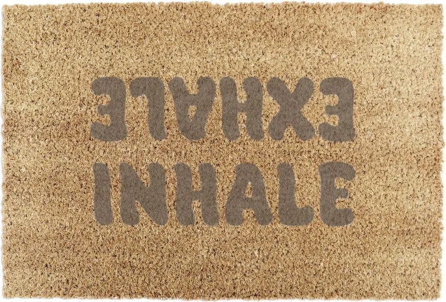 Zerbino in fibra di cocco 60x90 cm Inhale Exhale - Artsy Doormats