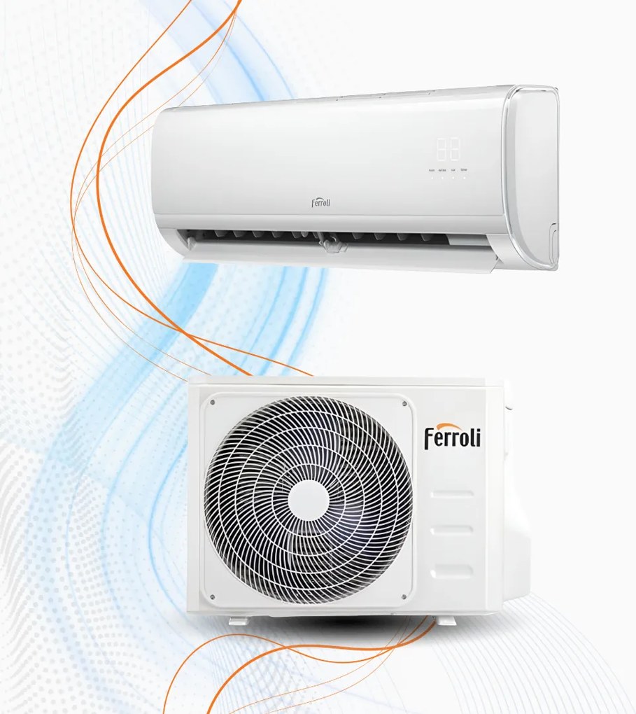 Climatizzatore Ferroli Giada S Mono Inverter R-32 WiFi, 12.000