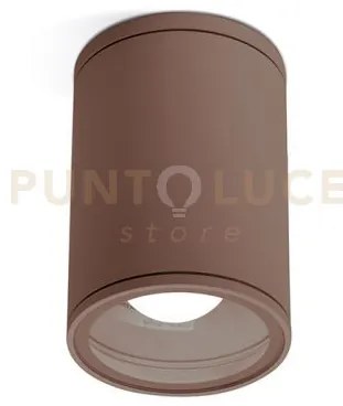 Ges1002- plafoniera alluminio ruggine 1 luce attacco e27 ip65