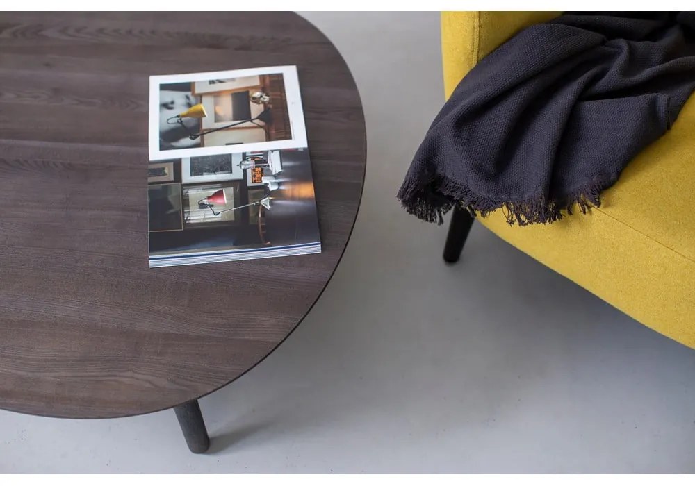 Tavolino in legno di frassino grigio Contrast Pick - Ragaba