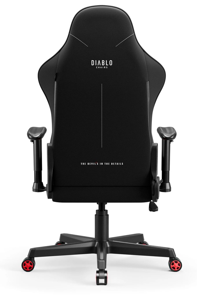 Sedia girevole da gaming Diablo X-Starter nera e rossa