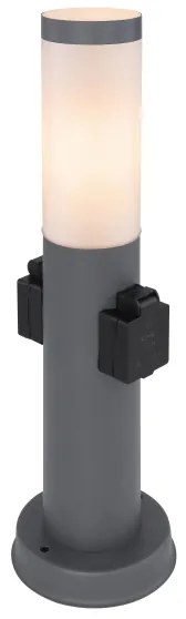 Globo 3158AK - Lampada da esterno con 2 prese BOSTON 1xE27/23W/230V IP44