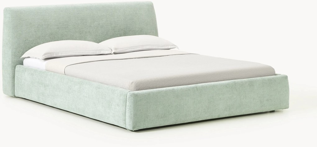 Letto imbottito con contenitore Cloud