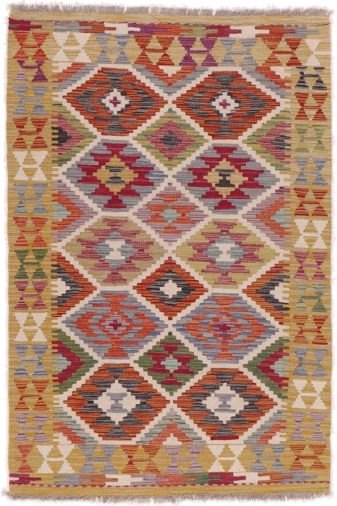 Kilim Tappeto 100 x 150 (Afghanistan) Tessuto A Mano