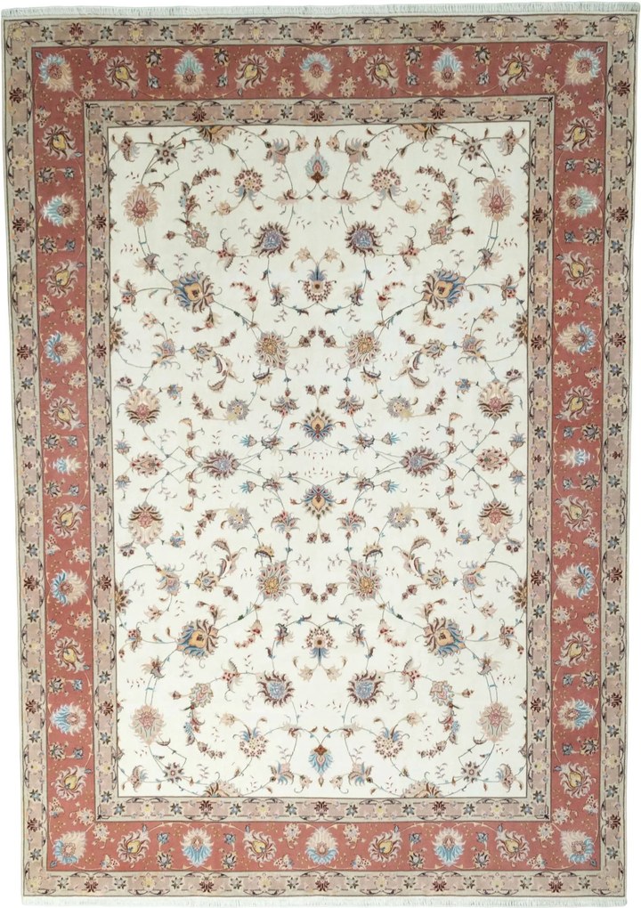 Tabriz Tappeto persiano 360x250 Beige (Iran) Annodato A Mano