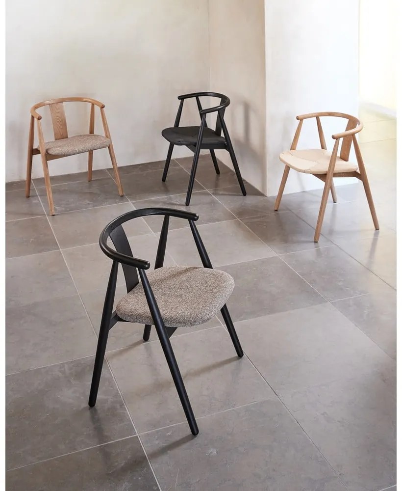 Sedia da pranzo in colore beige-naturale Relate - Unique Furniture