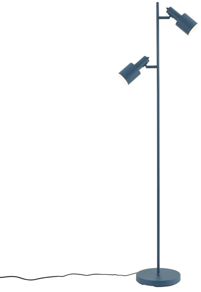 Lampada da terra moderna blu a 2 luci - Stijn
