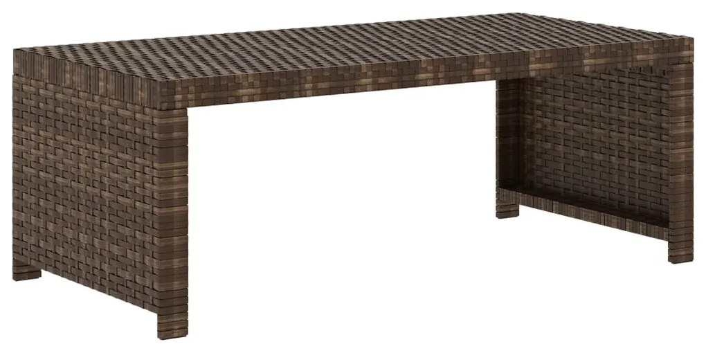 Set Divani da Giardino 5 pz con Cuscini in Polyrattan Marrone