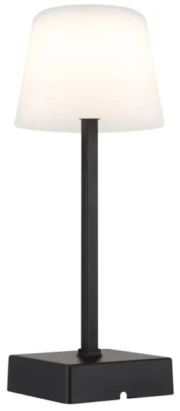 Globo 28061S - Lampada da tavolo LED dimmerabile XAYDEN LED/2W/5V 800mAh nera