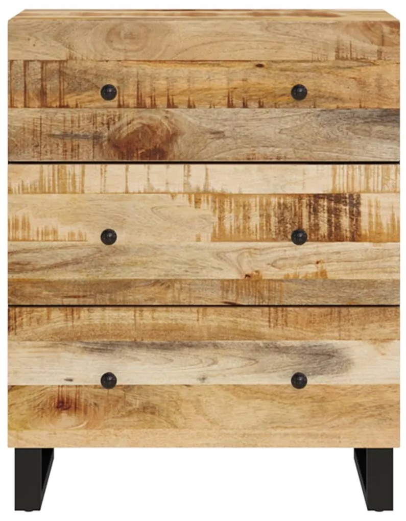 Credenza 60x33x75 cm in legno massello di mango