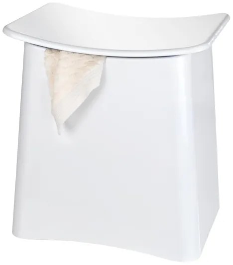 WENKO 22949100 - Sgabello WING 45x48 cm bianco/nero