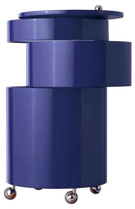 Verpan - Barboy High Gloss Side Table Blue Verpan