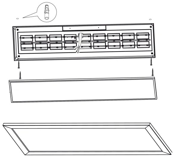 Eglo 99476 - Plafoniera LED PIGLIONASSO LED/32W/230V 345x1245 mm