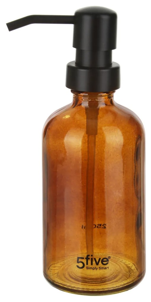 Dispenser sapone in vetro ambrato 250 ml