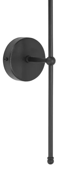 Lampada da parete MADELA 1xE14/40W/230V iuta/nera