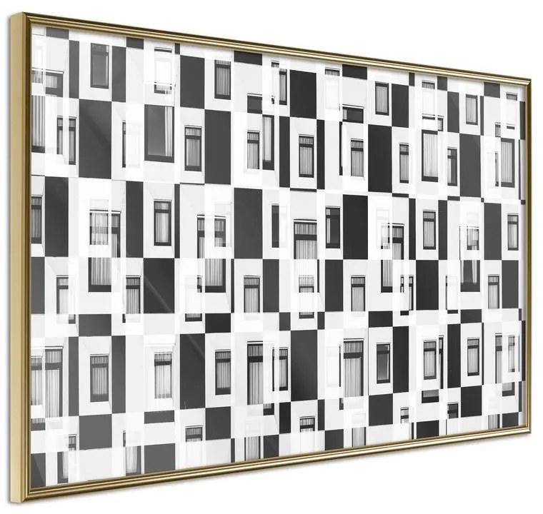 Poster  Modern Public Housing  Cornice Quadri Cornice d'oro, Larghezza x Altezza Home decor 45x30