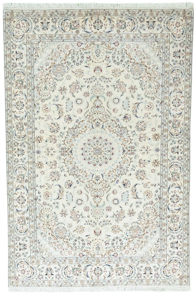Nain Tappeto 160x240 Beige (Iran) Annodato A Mano