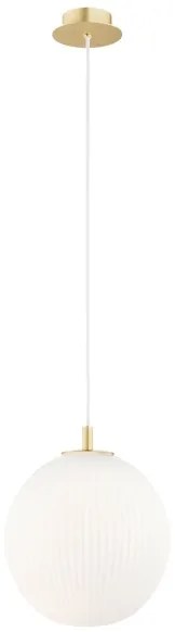 Argon 8507 - Lampadario a sospensione con filo PALOMA 1xE27/15W/230V diametro 25 cm oro/bianco