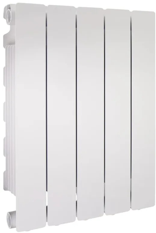 Radiatore acqua calda PRODIGE MODERN in alluminio, 5 elementi, interasse 500 mm, neutral white