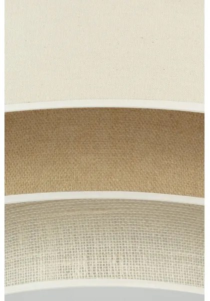 Duolla - Plafoniera LED LUNETA LED/26W/230V diametro 60 cm 4000K color crema/marrone