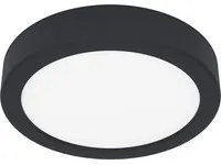 Plafoniera Moderna Fueva 5 In Acciaio Nero Led Integrato 11W 3000K Ip20