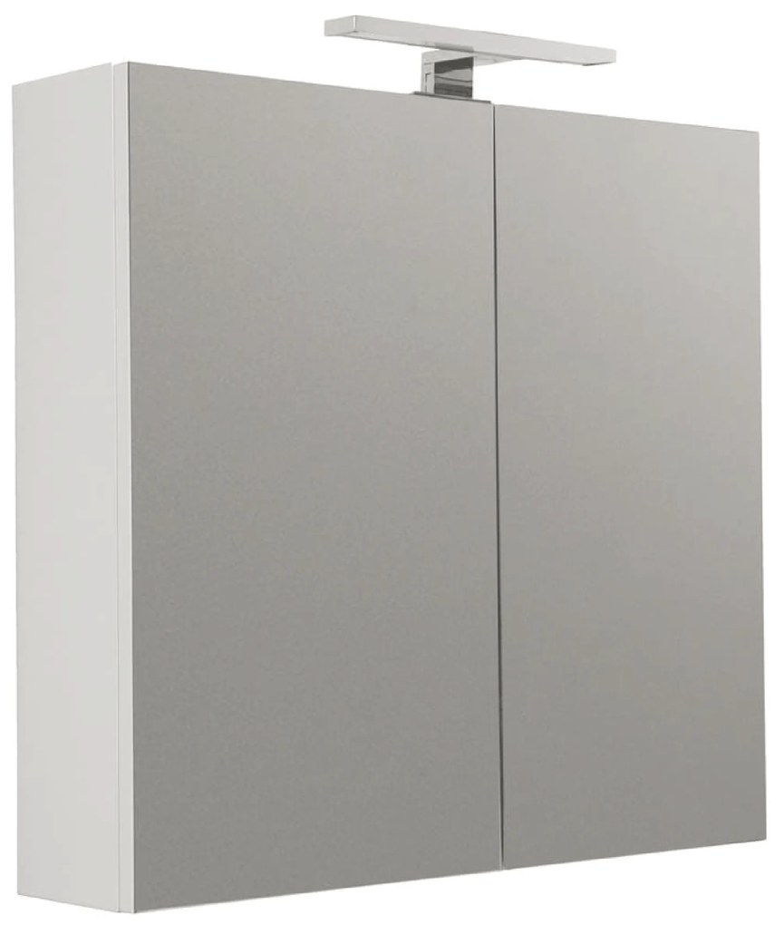 Specchio Contenitore 60x60 Un'Anta Con Illuminazione Led Savini "Specchiere"
