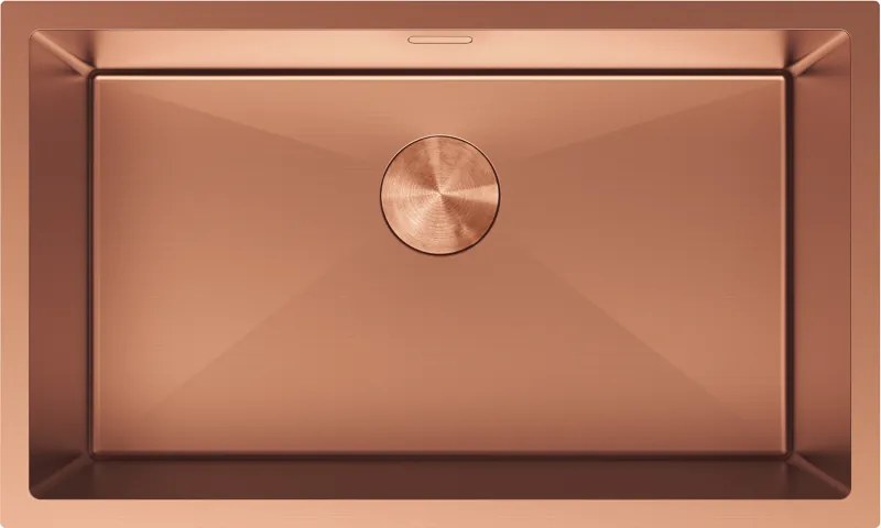 Mexen Trixo lavello in acciaio inox a 1 vasca 750 x 440 mm, rame - 6415751000-65