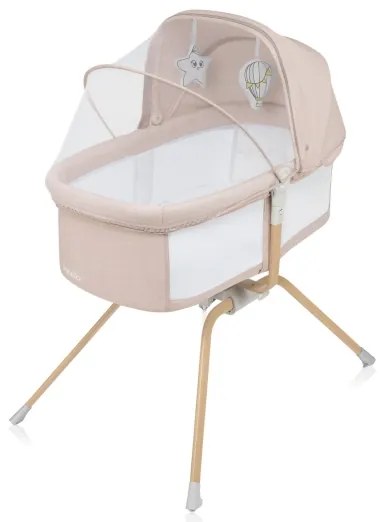 Lionelo - Lettino da viaggio 3 in 1 MALIN EVO Beige Naturale
