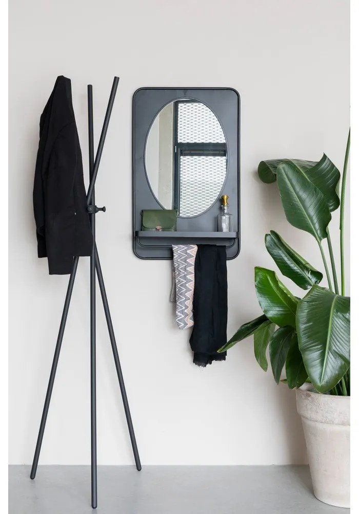 Specchio da parete con mensola 50x80 cm Pascal - White Label