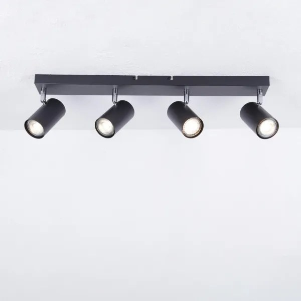 Globo 57911-4B - Faretto ROBBY 4xGU10/35W/230V nero