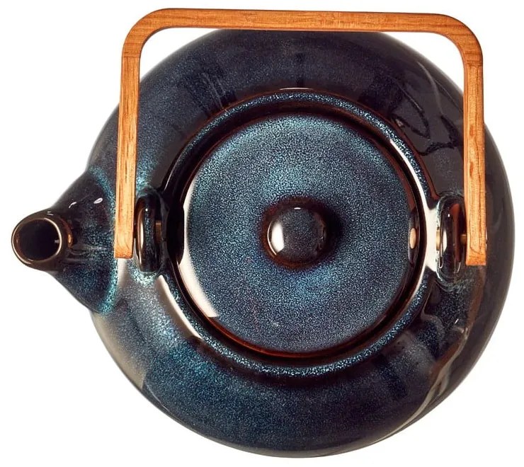 Teiera blu scuro in ceramica con filtro 1,2 l Gastro Blue – Bitz