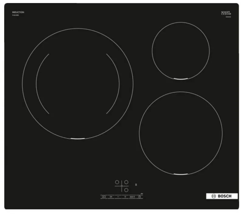 Bosch - piano cottura a induzione 60 cm 3 fuochi nero - PIJ611BB5E