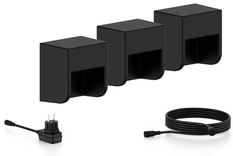 Philips - SET 3x Applique a LED da esterno GRITS LED/1,5W/24/230V IP44