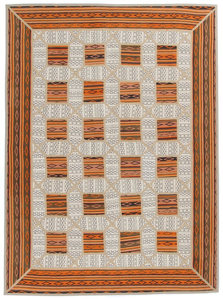 Kilim Tappeto 200x140 (Iran) Tessuto A Mano