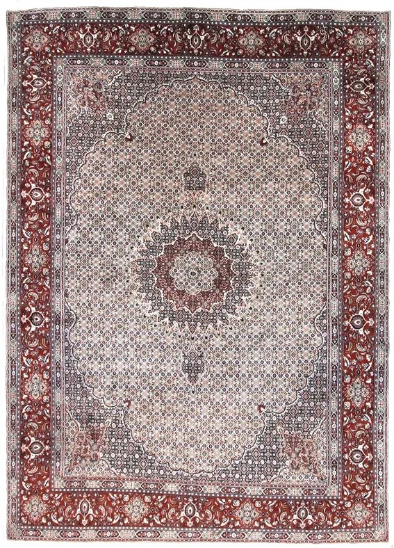 Moud Tappeto persiano 340 x 250 Beige (Iran) Annodato A Mano
