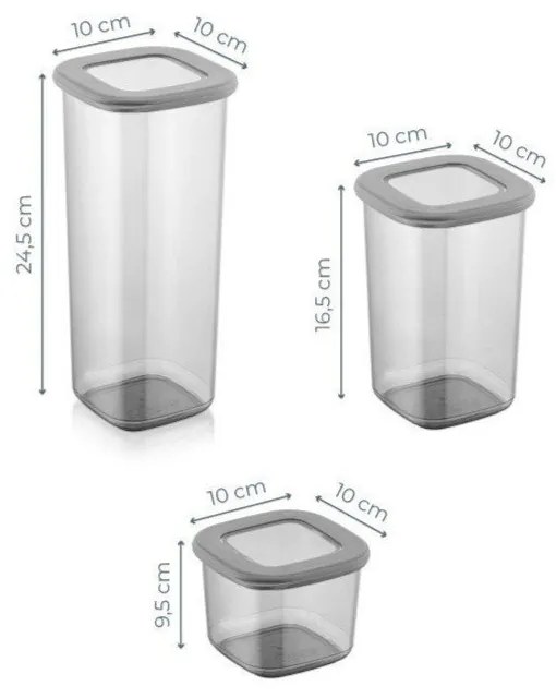 Dózy v sadě 9 ks na sypké potraviny Fresco – Hermia