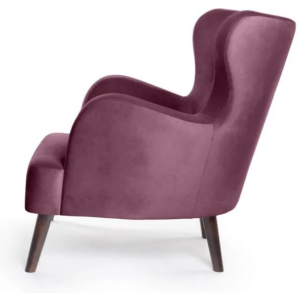 Poltrona in velluto viola Noemye - Bonami Essentials