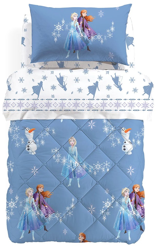 Trapunta in Cotone Frozen Magic Piazza e Mezza Warner Bros