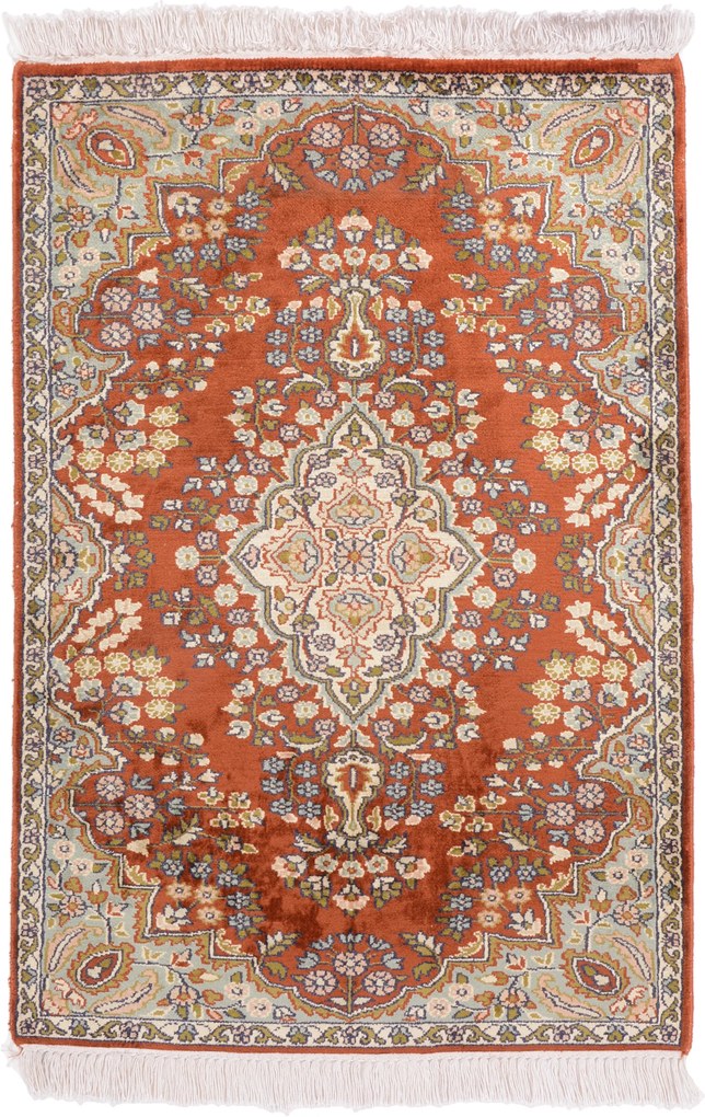 Cashmere Silk Tappeto 60x90 (Indian) Annodato A Mano